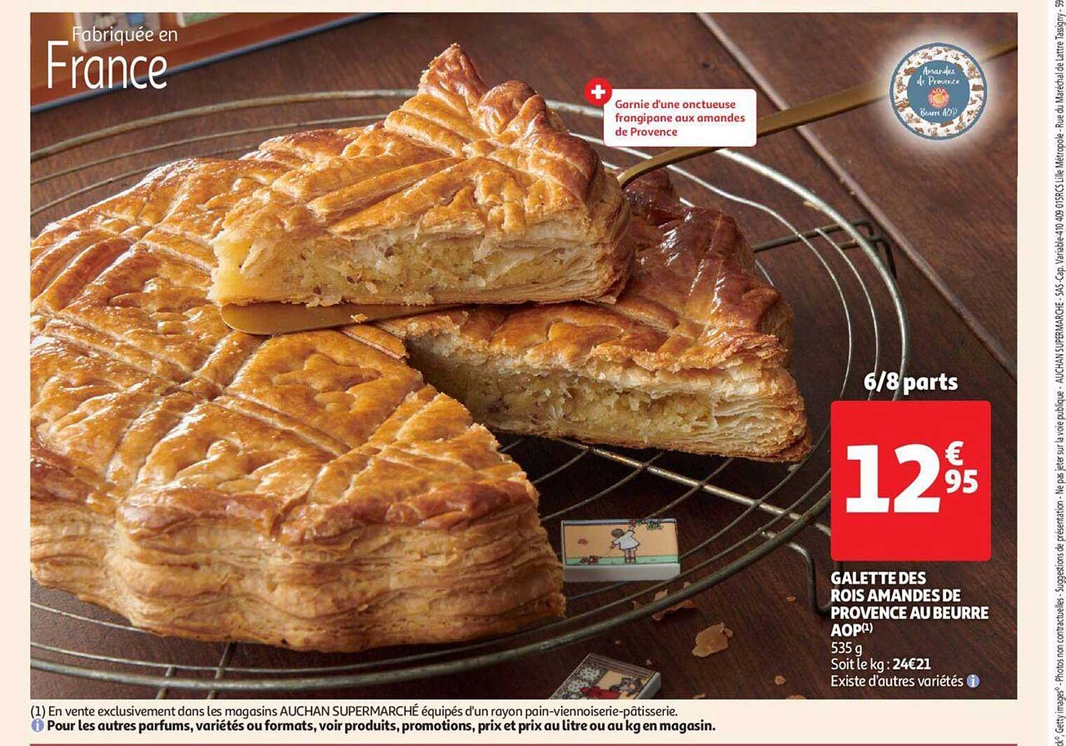 galette des rois amandes de provence au beurre aop