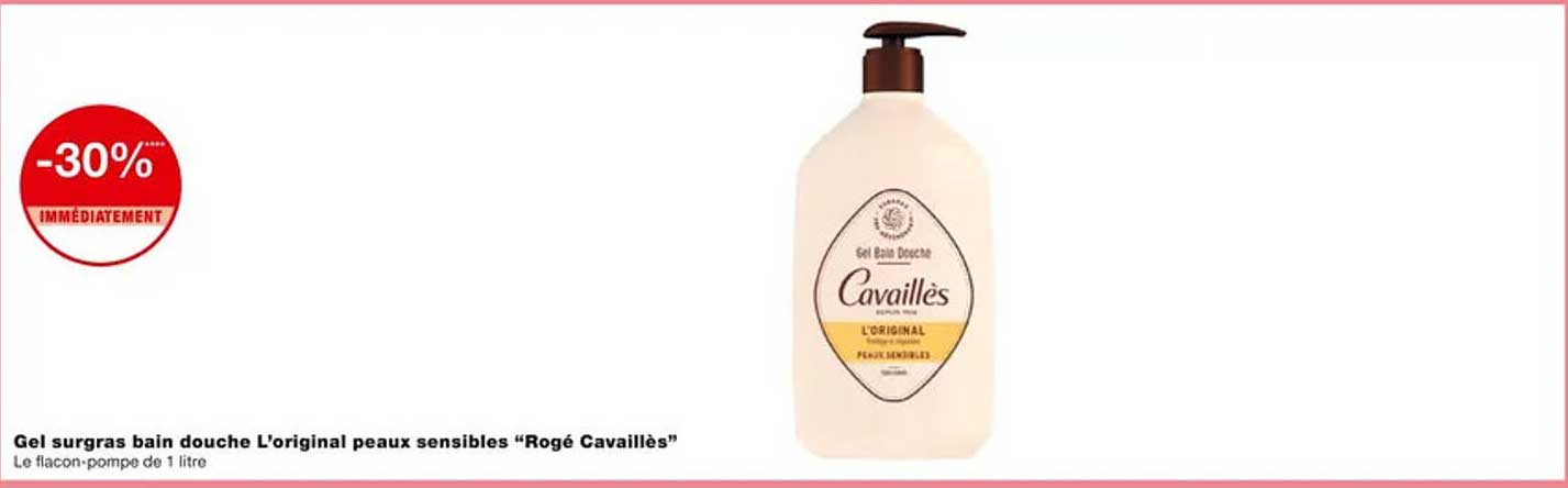 gel surgras bain douche l'original peaux sensibles "rogé cavaillès"