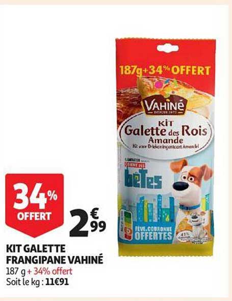 kit galette frangipane vahiné