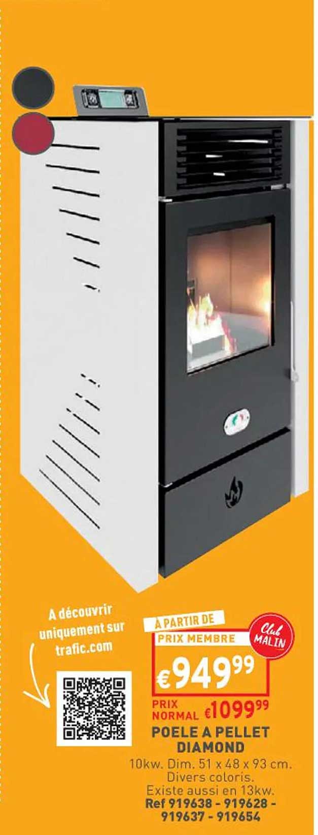 poêle à pellet diamond