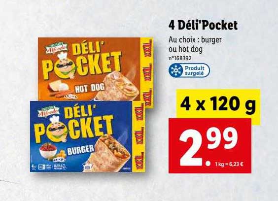 4 Déli'pocket Alfredo