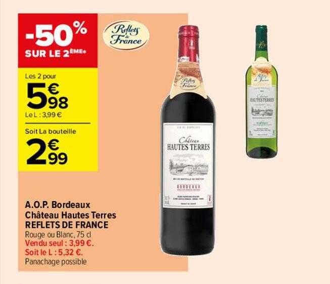 a.o.p. bordeaux château hautes terres reflets de france