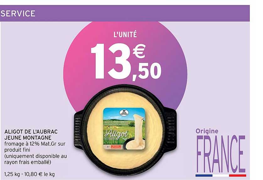 aligot de l'aubrac jeune montagne