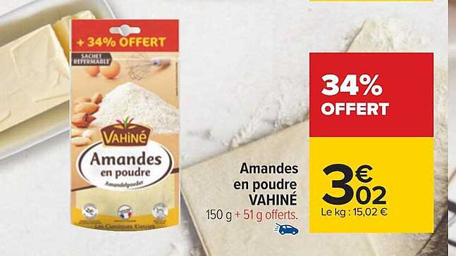 Amandes En Poudre Vahiné