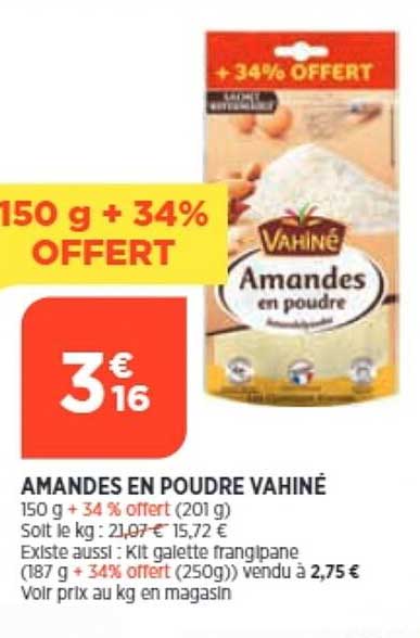 Amandes En Poudre Vahiné