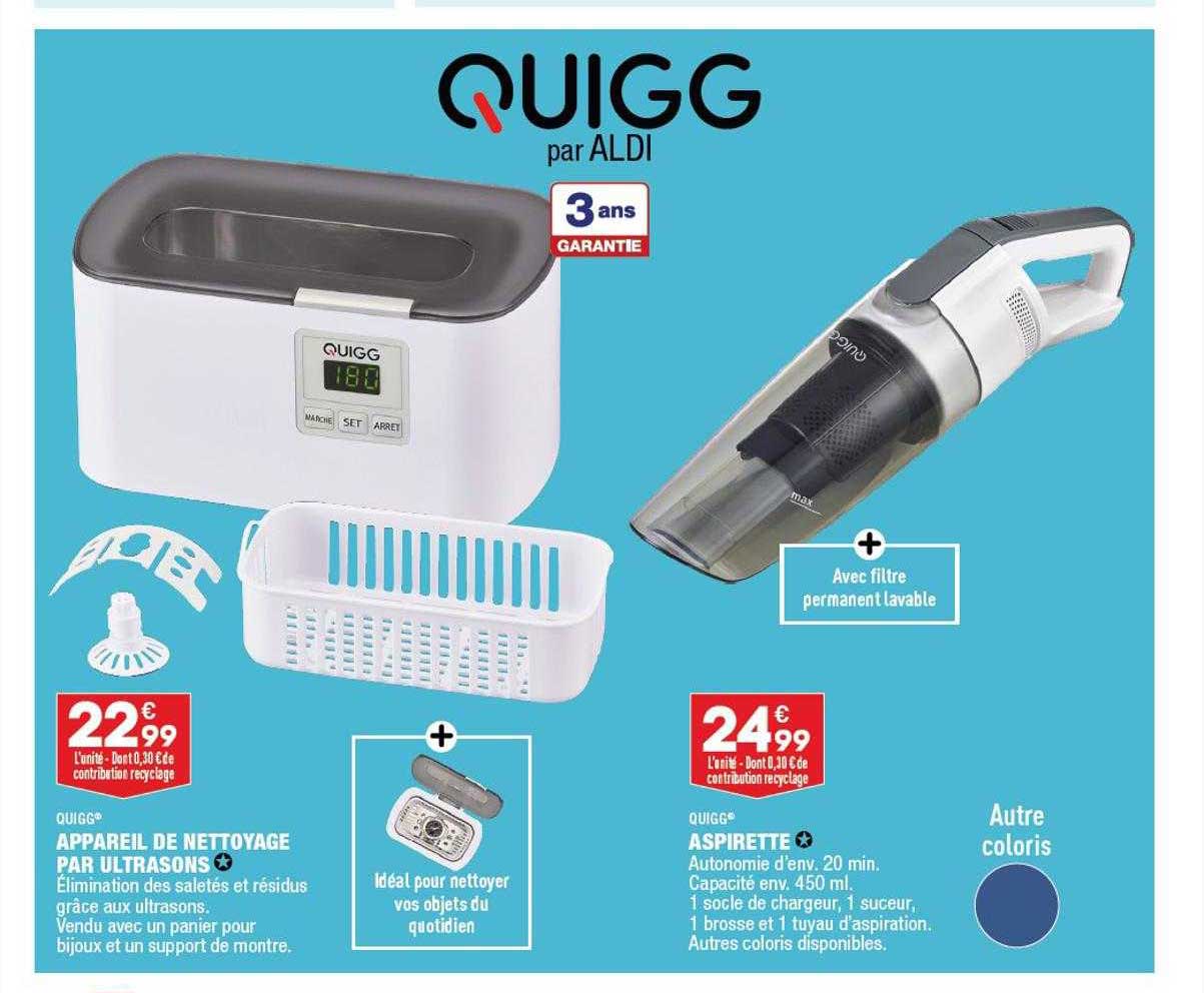 appareil de nettoyage par ultrasons quigg