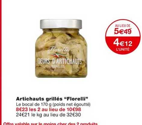 Artichauts Grillés "florelli"