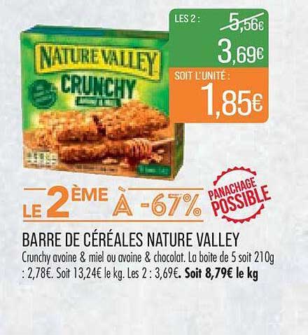 barre de céréales nature valley