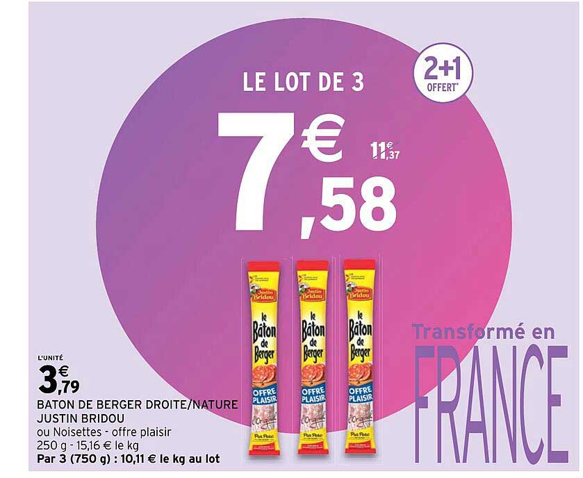 bâton de berger droite-nature justin bridou