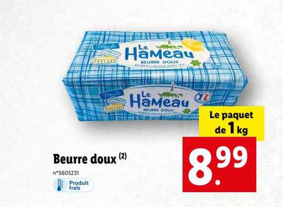 beurre doux le hameau