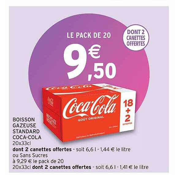 boisson gazeuse standard coca-cola