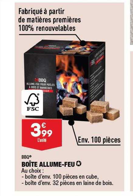 boîte allume-feu bbq