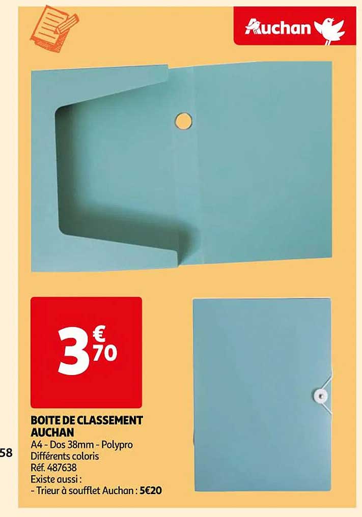 Boîte De Classement Auchan