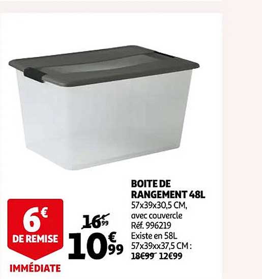 boîte de rangement 48l