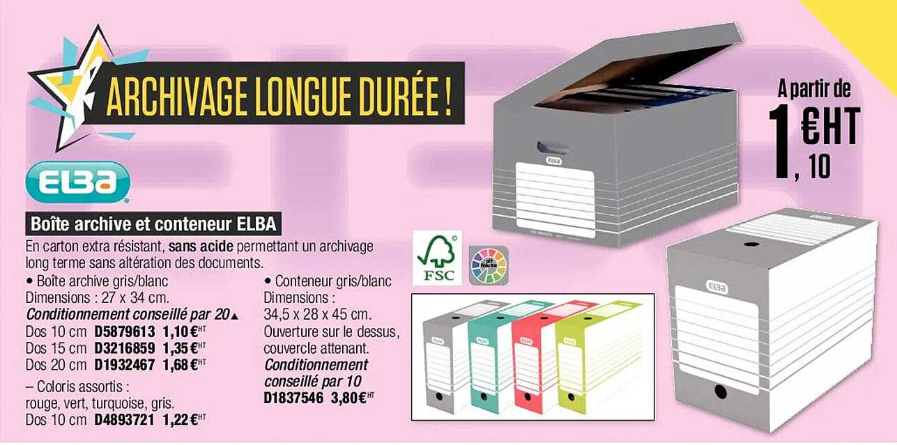 boîtes archive et conteneur elba