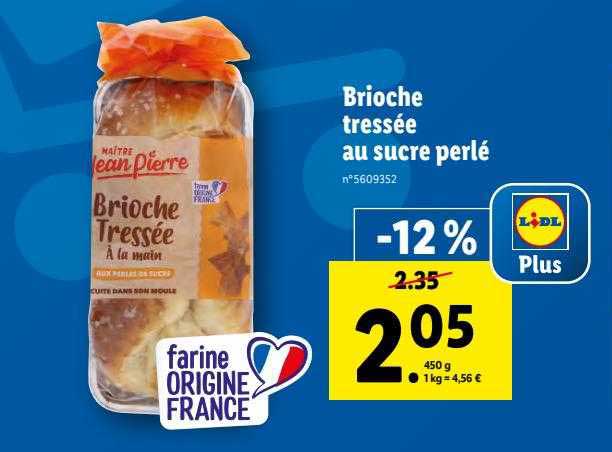 brioche tressée au sucre perlé maître jean pierre