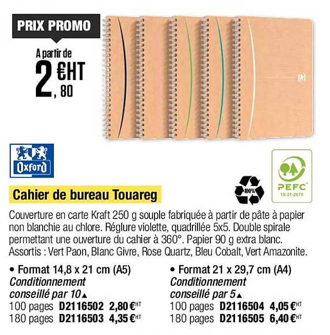 Cahier De Bureau Touareg Oxford