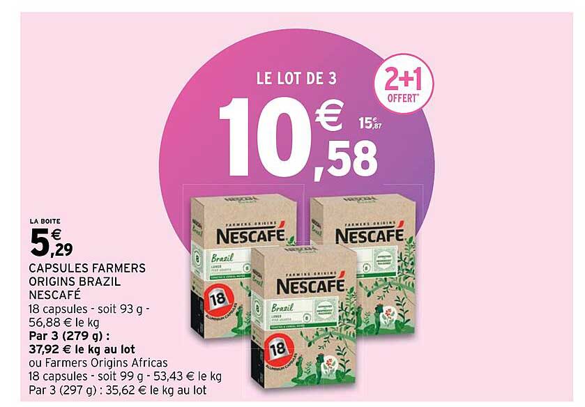 capsules farmers origins brazil nescafé