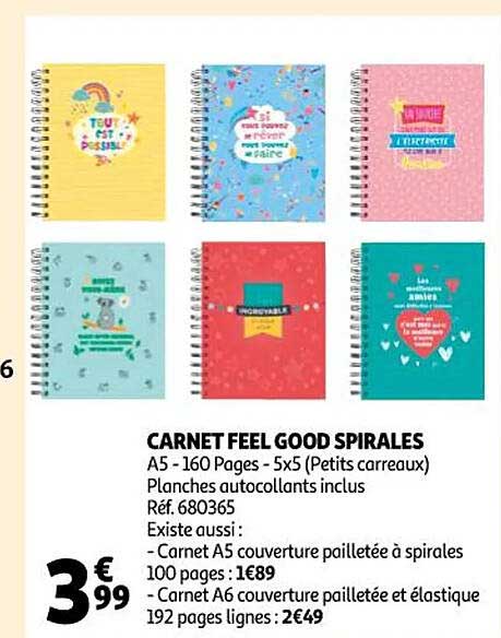 carnet feel good spirales