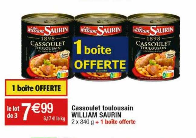 cassoulet toulousain william saurin