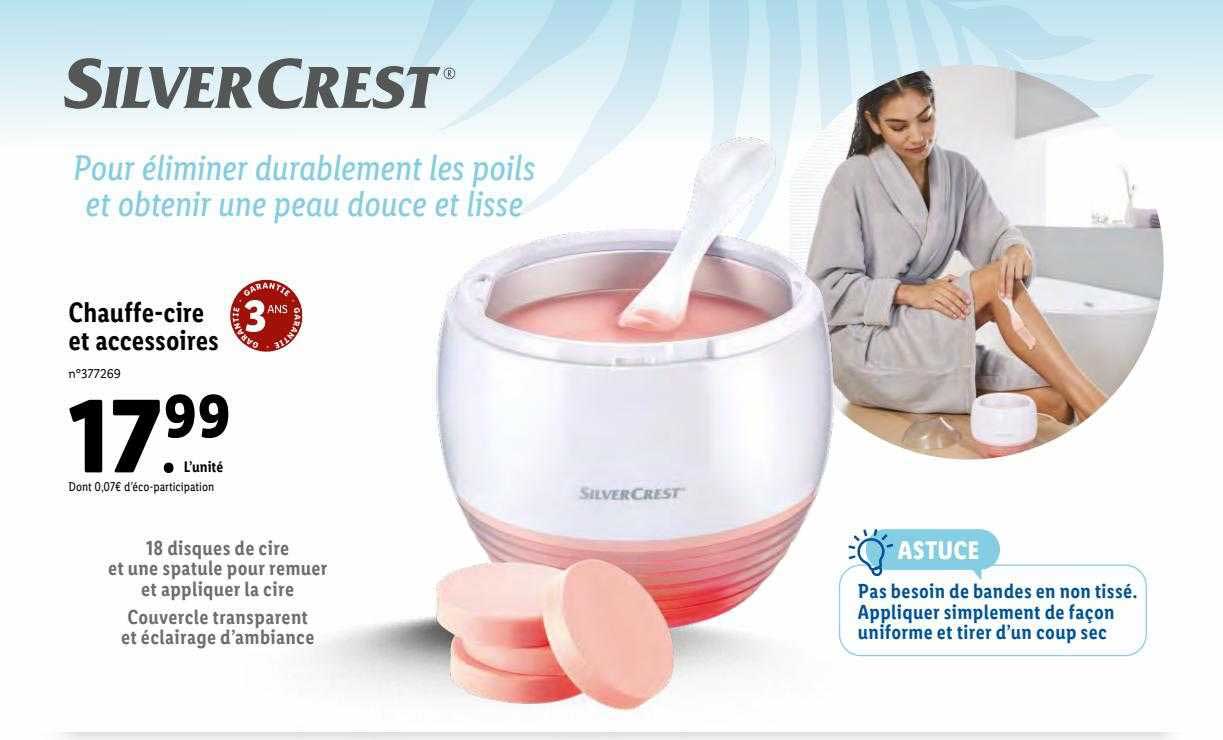 chauffe-cire et accessoires silver crest