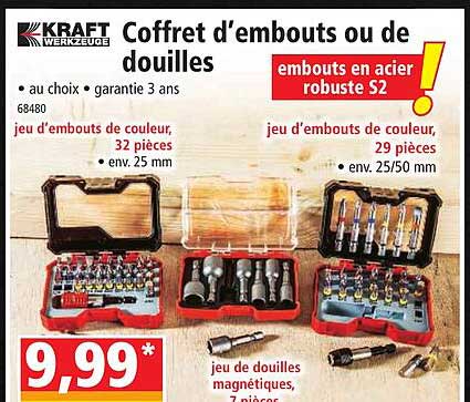 Coffret D'embouts Ou De Douilles Kraft Werkzeuge