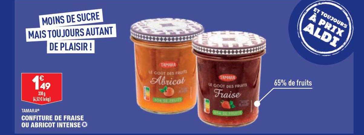 Confiture De Fraise Ou Abricot Intense Tamara