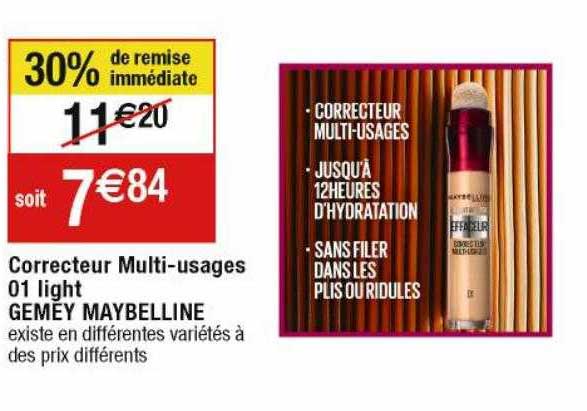 correcteur multi-usages 01 light gemey maybelline
