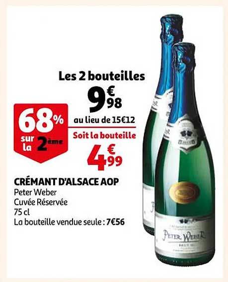 crémant d'alsace aop peter weber cuvée réservée