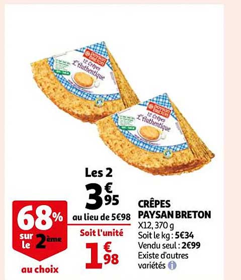 crêpes paysan breton