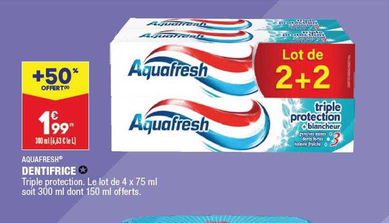 Dentifrice Aquafresh