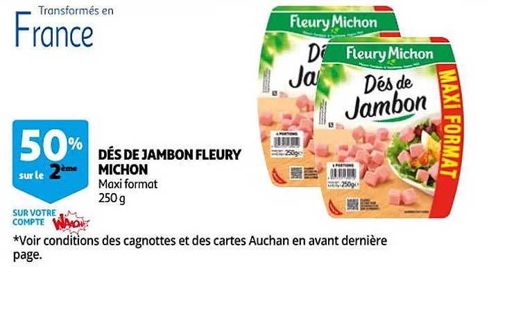dés de jambon fleury michon