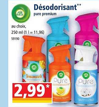 désodorisant pure premium air wick
