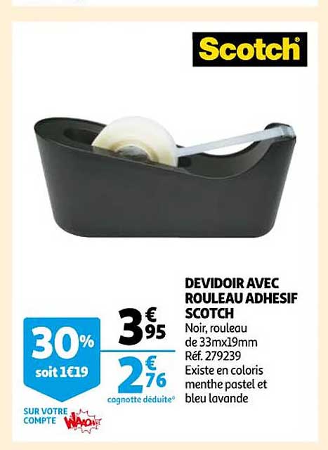 Dévidoir Avec Rouleau Adhésif Scotch