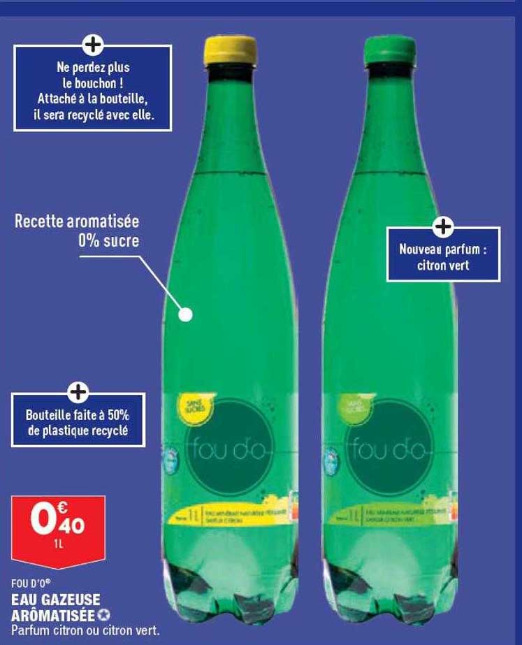 eau gazeuse arômatisée fou d'o