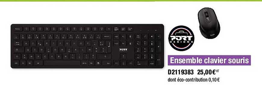 ensemble clavier souris port designs
