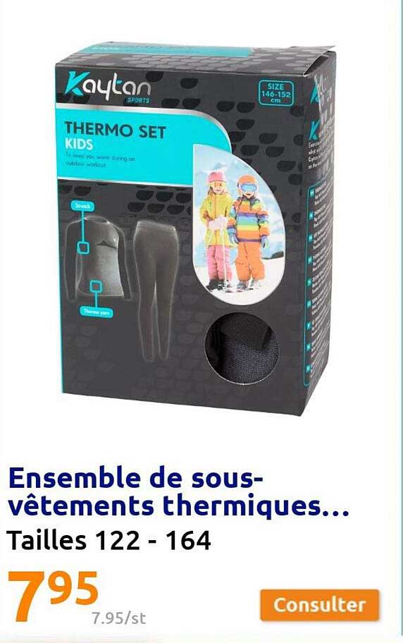 ensemble de sous-vêtements thermiques...