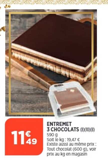 entremet 3 chocolats