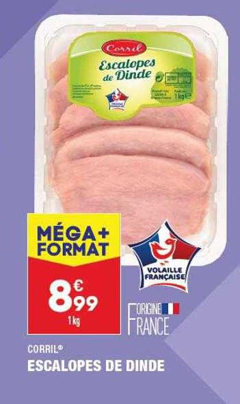 Escalopes De Dinde Corril