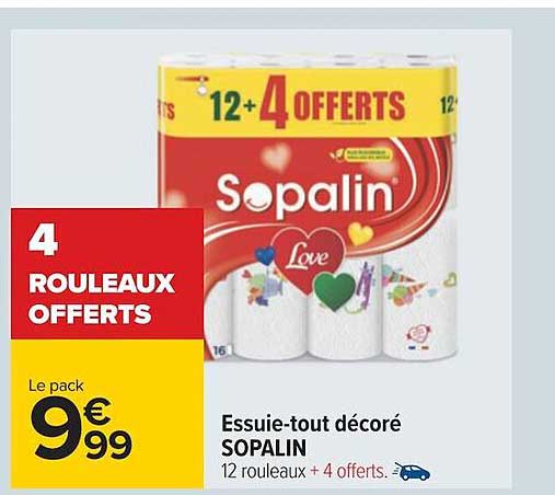 essuie-tout décoré sopalin