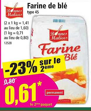farine de blé type 45 bonnes malices