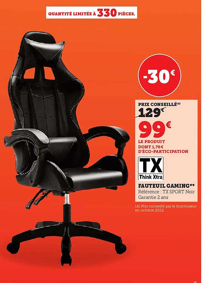 Fauteuil Gaming Tx
