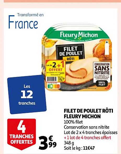 filet de poulet rôti fleury michon
