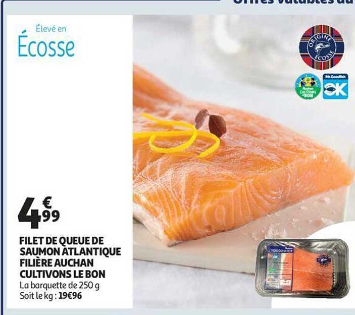 filet de queue de saumon atlantique filière auchan cultivons le bon