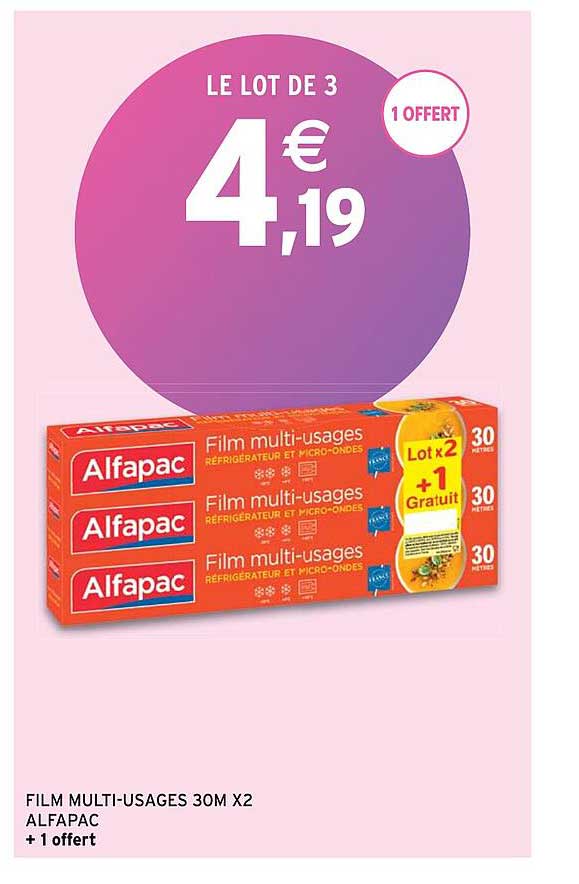film multi-usages 30m x2 alfapac