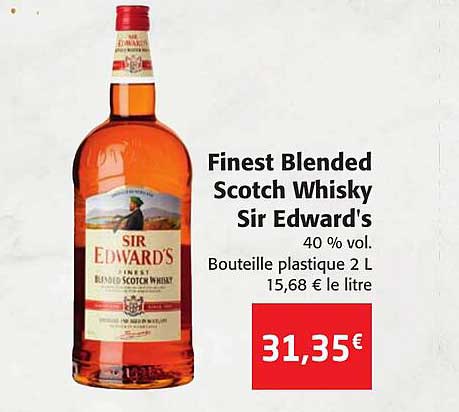 finest blended scotch whisky sir edward's