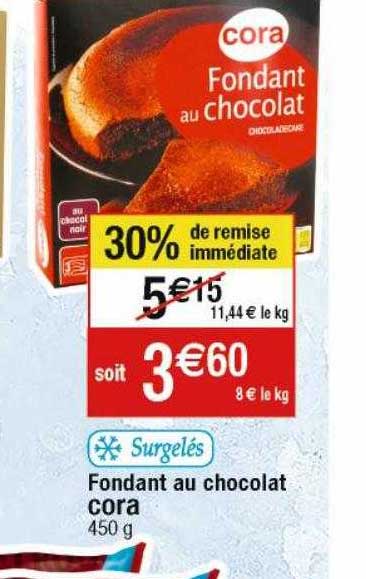 Fondant Au Chocolat Cora