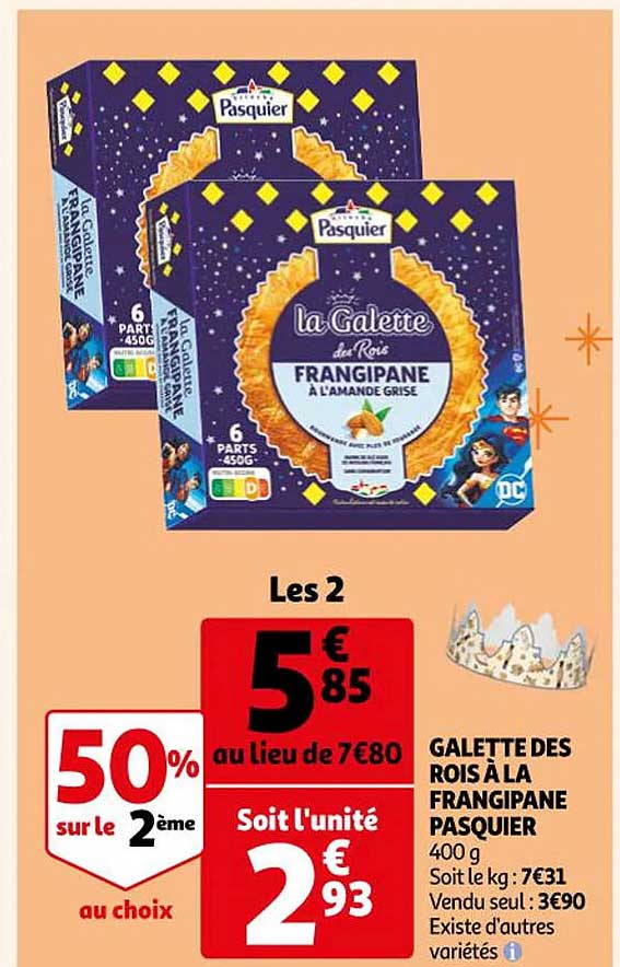 galette des rois à la frangipane pasquier