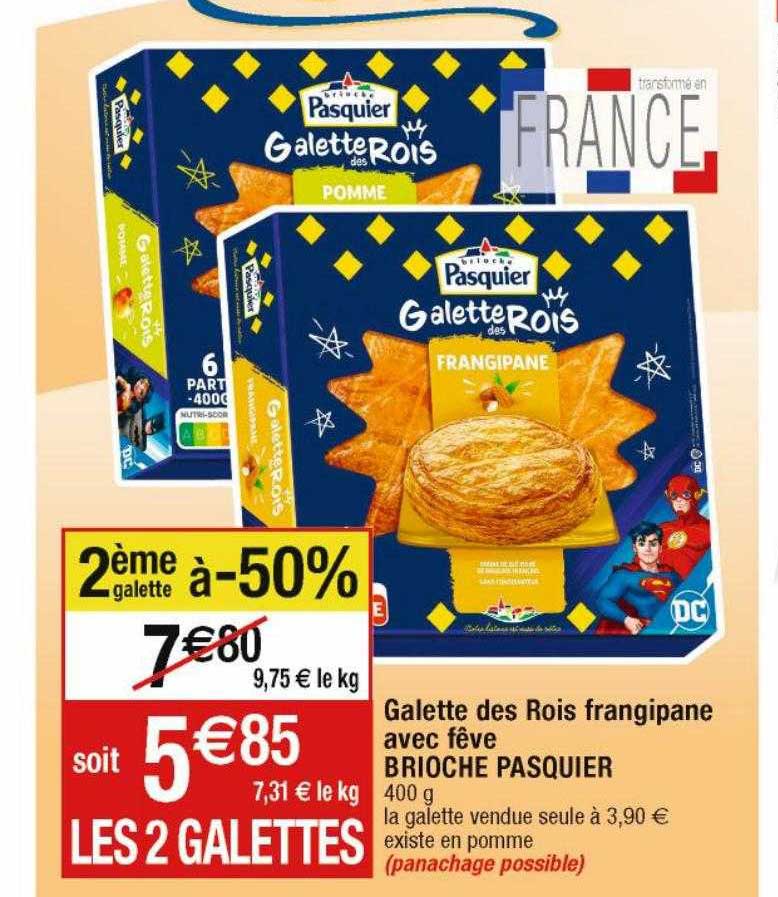 galette des rois frangipane avec fève brioche pasquier