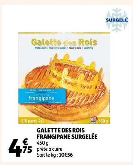 galette des rois frangipane surgelée